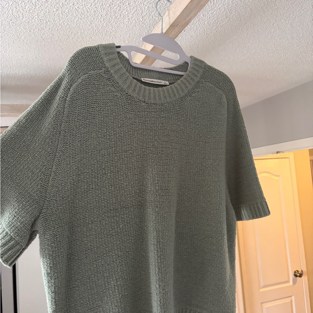 Abercrombie & Fitch Olive Crew Neck Sweater - Picture 3 of 5